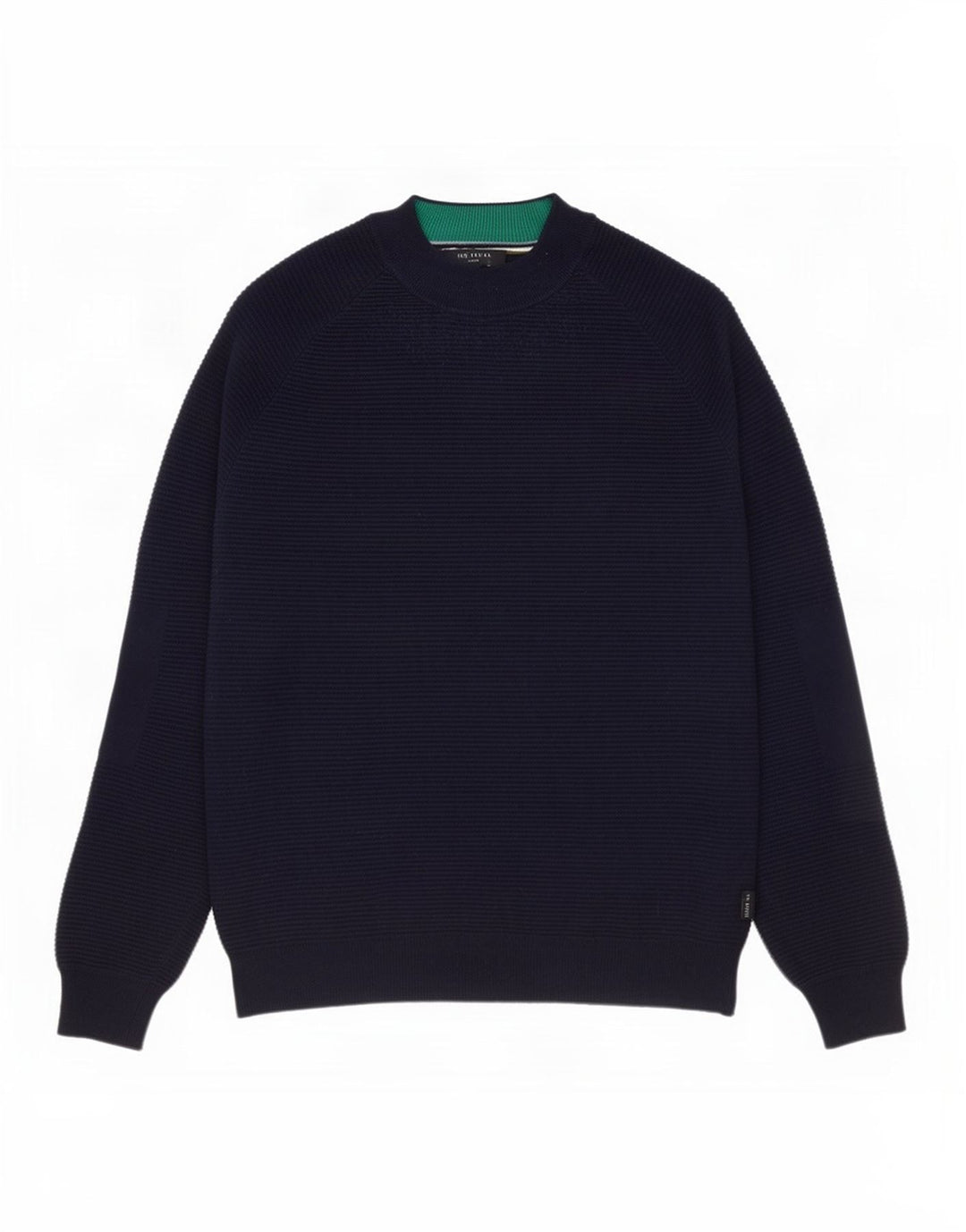 Ted Baker Męski sweter z golfem, rozmiar 3, średni granatowy, bawełniany