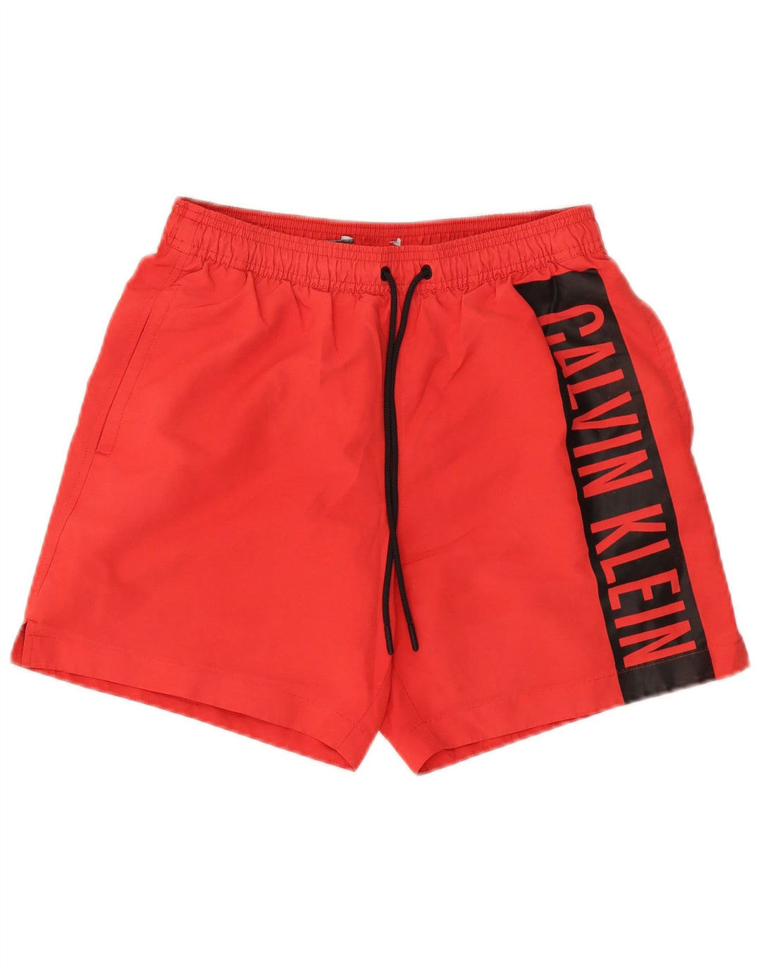 CALVIN KLEIN Mens Graphic Swimming Shorts Small  Red Polyester