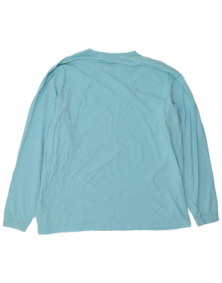 Męski top z długim rękawem L.L.Bean, duży, niebieski, bawełniany