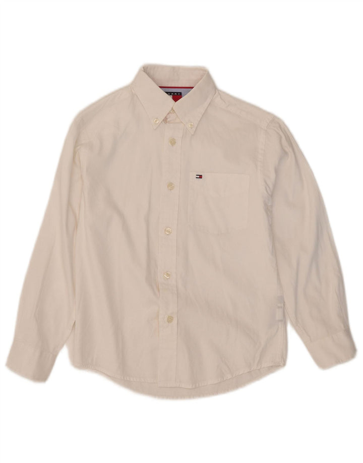 Koszula chłopięca Tommy Hilfiger 7-8 lat XS, biała, bawełniana