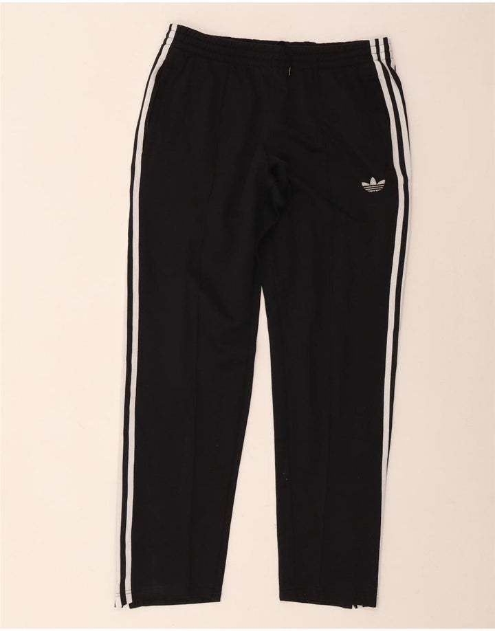 Damskie spodnie dresowe Adidas UK 14, średnie, czarne, bawełniane