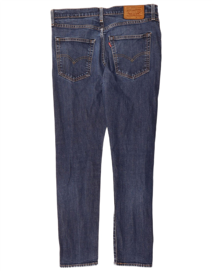 Męskie jeansy LEVI'S 512 Slim Tapered W34 L29 Granatowa bawełna