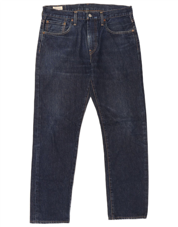 Męskie jeansy Levi's 502 Tapered W32 L32 Granatowa bawełna