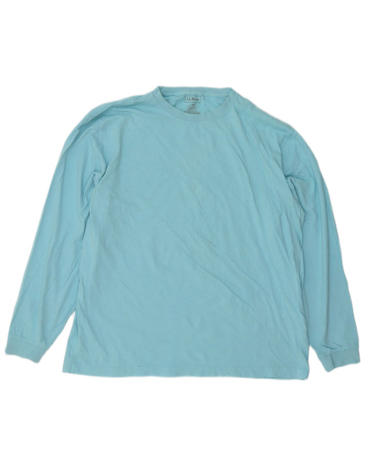Męski top z długim rękawem L.L.Bean, duży, niebieski, bawełniany