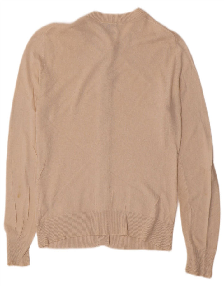 Sweter damski Massimo Dutti UK 12, średni beżowy jedwab