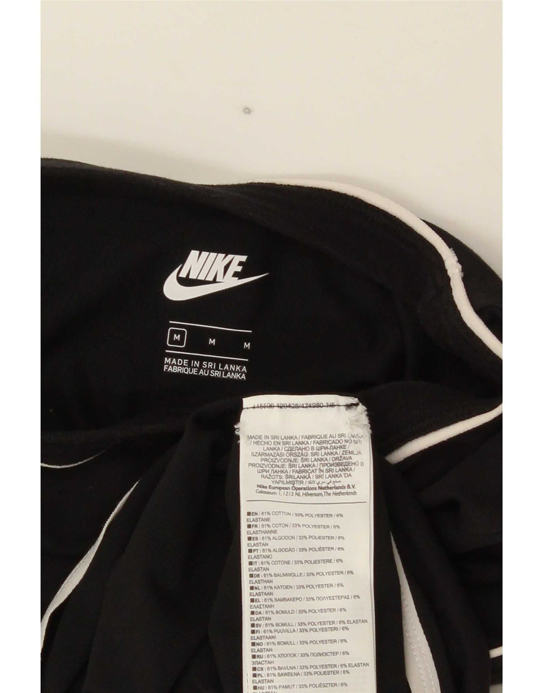 Damskie body graficzne Nike UK 12, średnia czarna bawełna