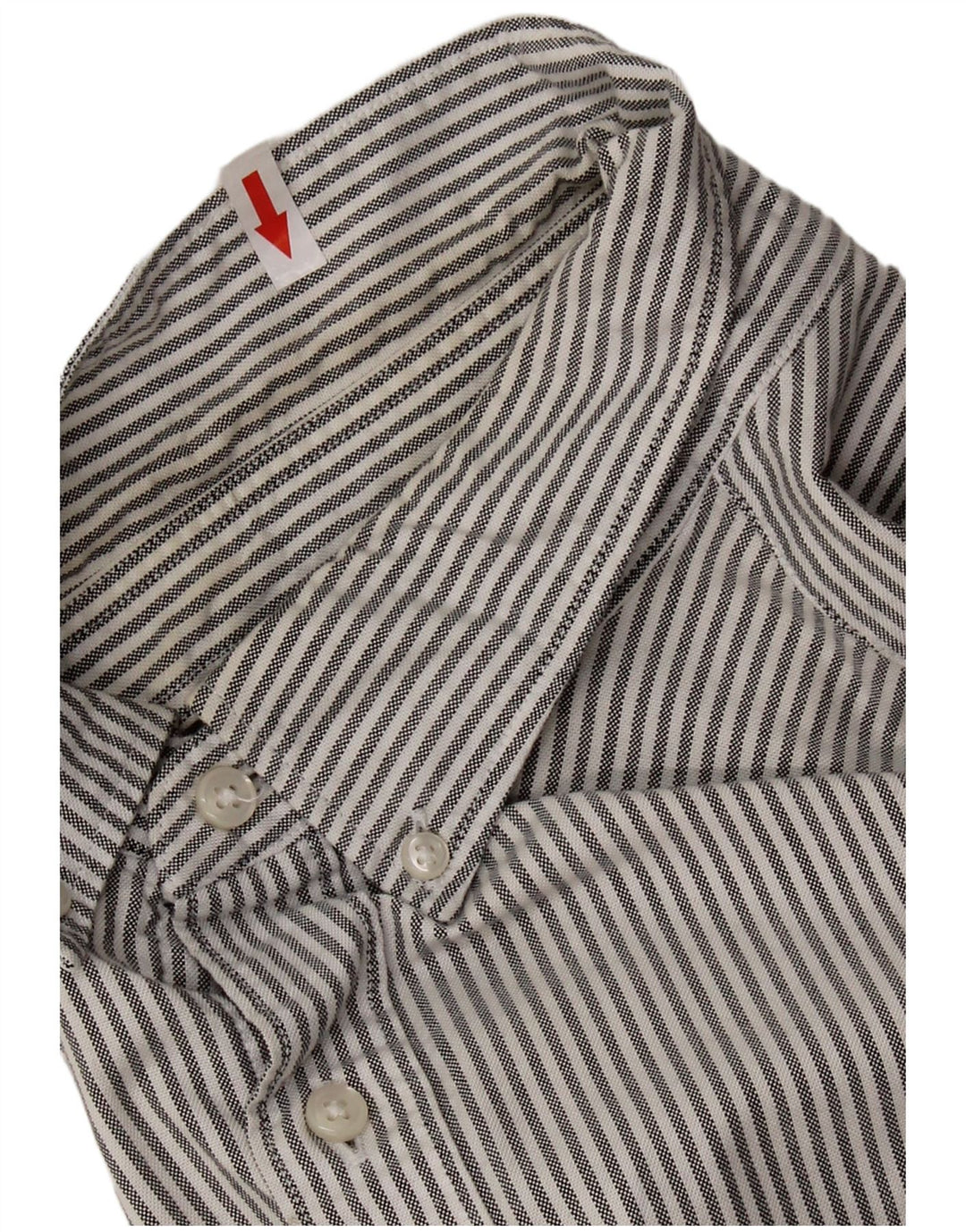 J. CREW Męska koszula Oxford Slim Fit Średnioszary, bawełniany w prążki