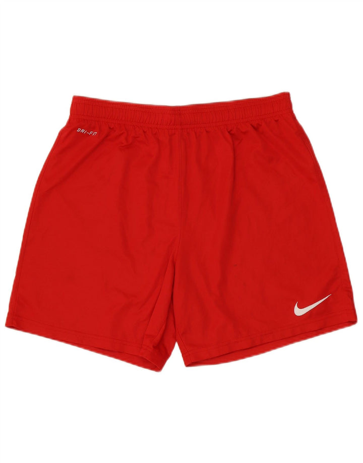 Męskie spodenki sportowe Nike Dri Fit, średni czerwony poliester
