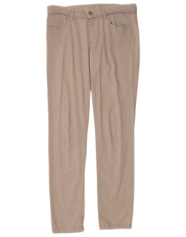 Zara Womens Slim Casual Trousers EU 40 Medium W30 L32 Beige