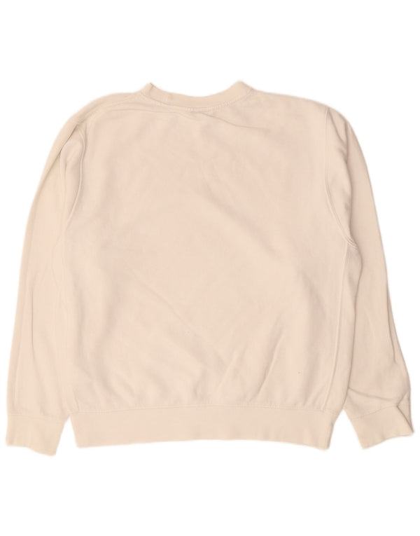 Męska bluza dresowa NIKE, bawełniana, średnia w kolorze złamanej bieli