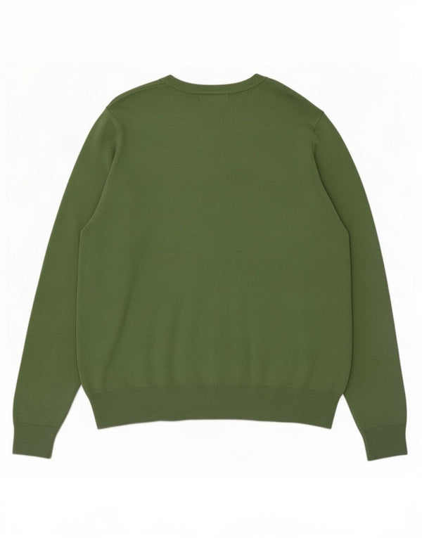 Marks & Spencer Damski sweter kardigan UK 18 XL, zielona wiskoza