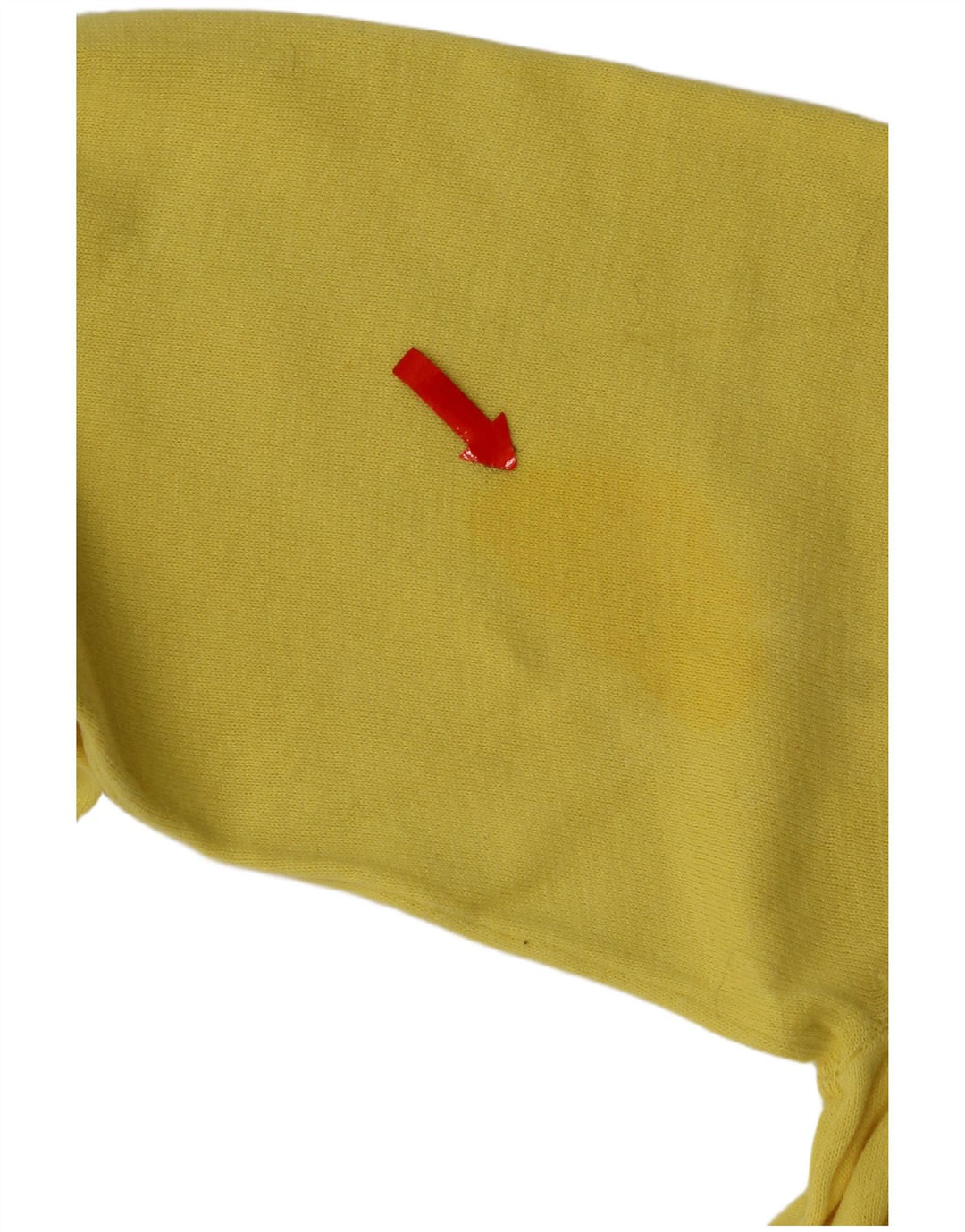 Męski sweter z okrągłym dekoltem Refrigue, średniożółta bawełna