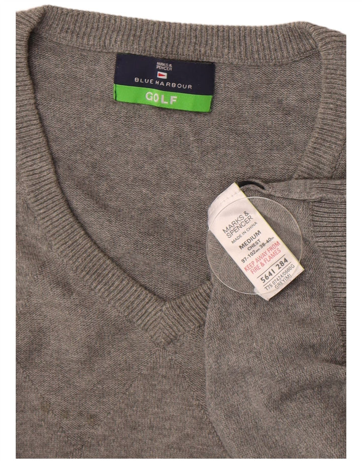 Podkoszulek męski MARKS & SPENCER w kolorze niebieskim Harbor, UK 38/40, średni szary