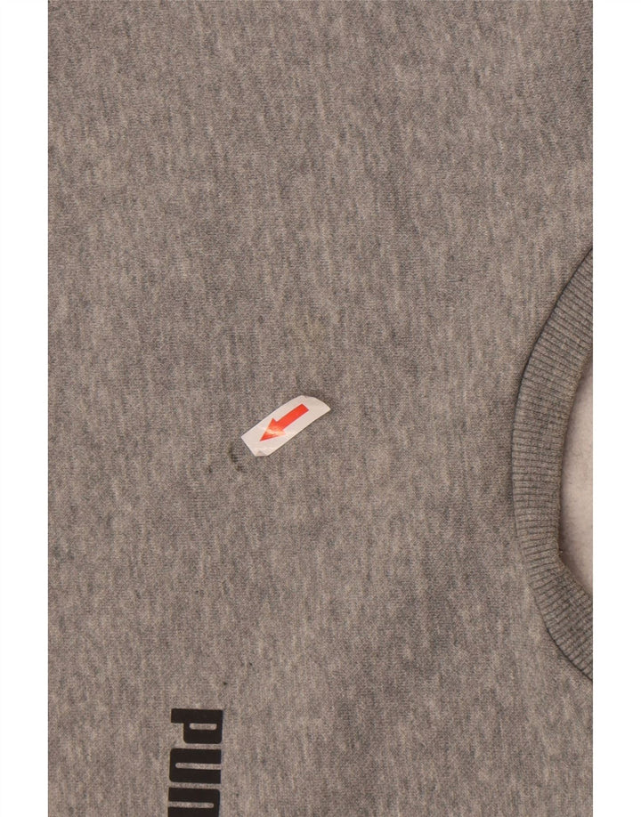 Męska bluza Puma, mała, szara, nakrapiana