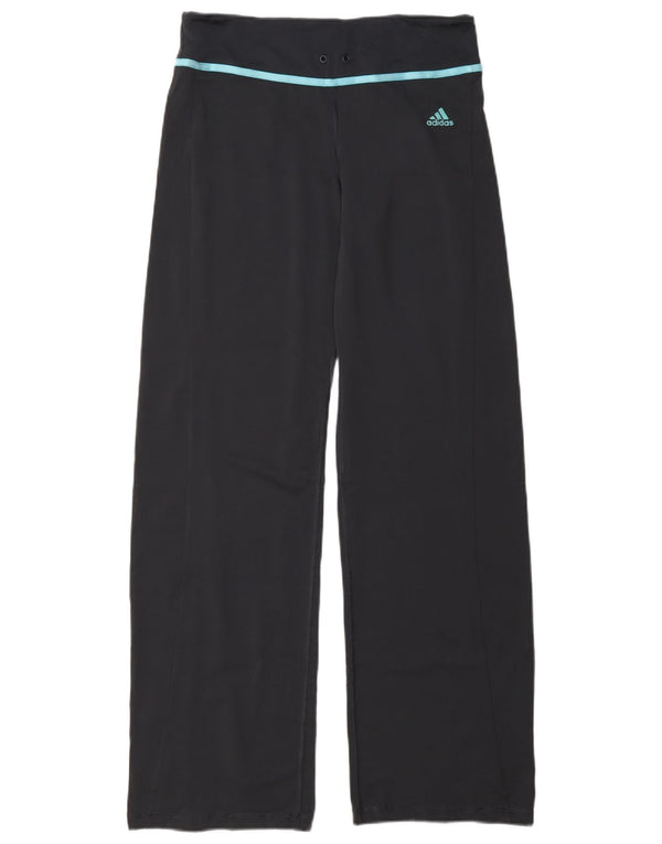 Damskie spodnie dresowe Adidas z szerokimi nogawkami UK 14, duże, szare