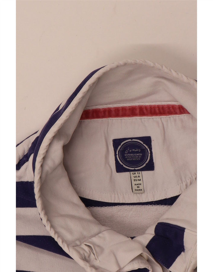 Damski sweter JOULES z zapinanym dekoltem, UK 12, średnie czerwone paski