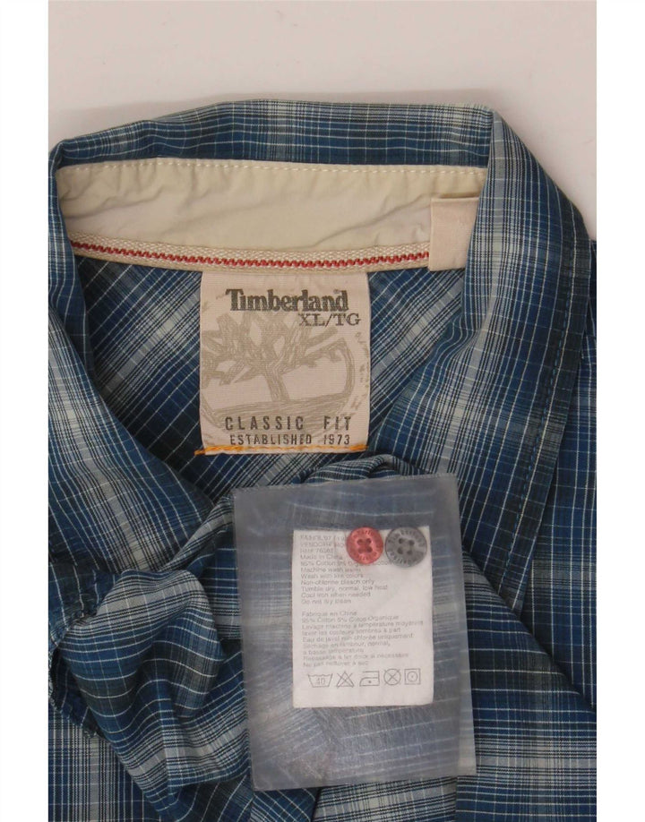 Męska koszula Timberland Classic Fit XL w niebieską kratkę, bawełniana