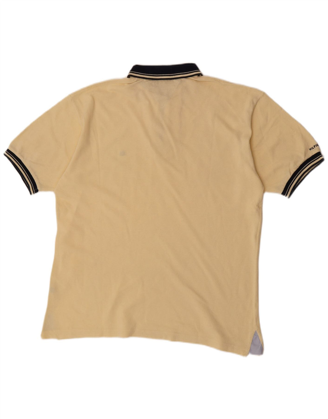 Męska koszulka polo do rugby Tommy Hilfiger, średnia żółta bawełna