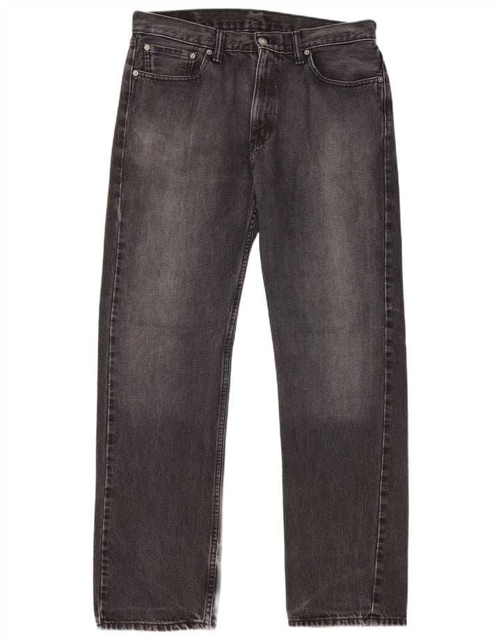 Męskie proste dżinsy Levi's W33 L32 Czarna bawełna