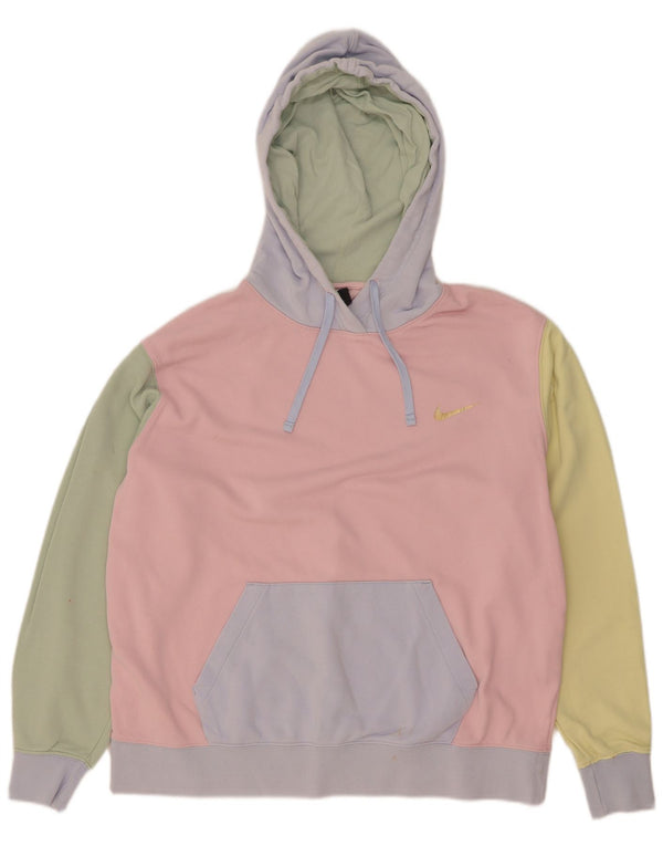 Damski sweter oversize z kapturem Nike UK 14 Średni, wielokolorowy blok kolorów