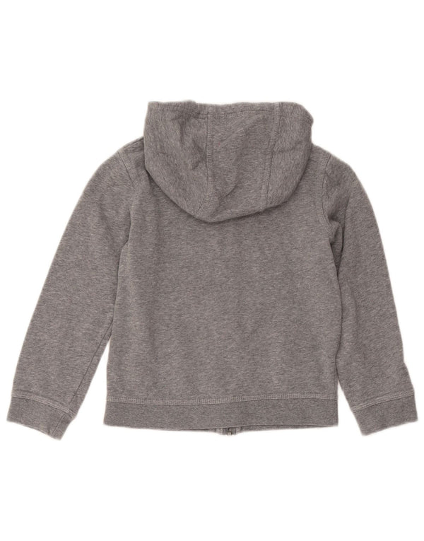 Chłopięcy sweter z kapturem i zamkiem Nike, 6-7 lat XS, szara, nakrapiana bawełna