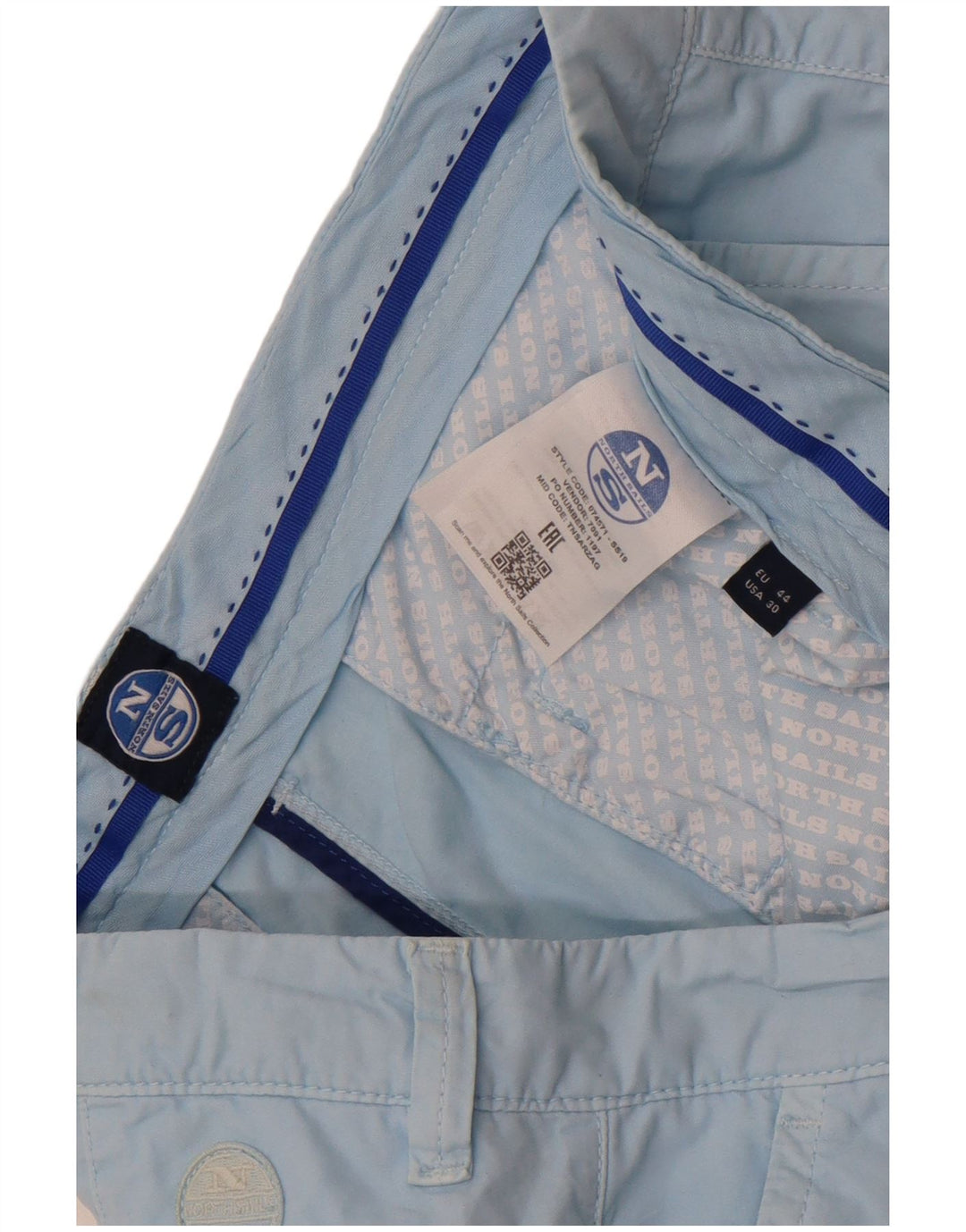 Damskie spodenki Chino North Sails EU 44 XL W32, niebieska bawełna