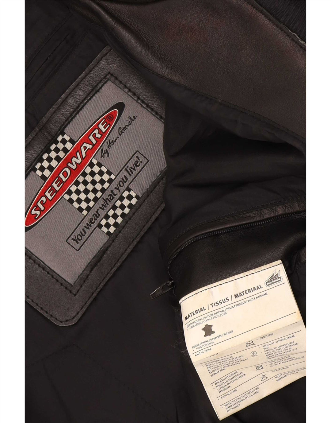 Męska skórzana kurtka motocyklowa Hein Gericke UK 38 w kolorze średniej czerni