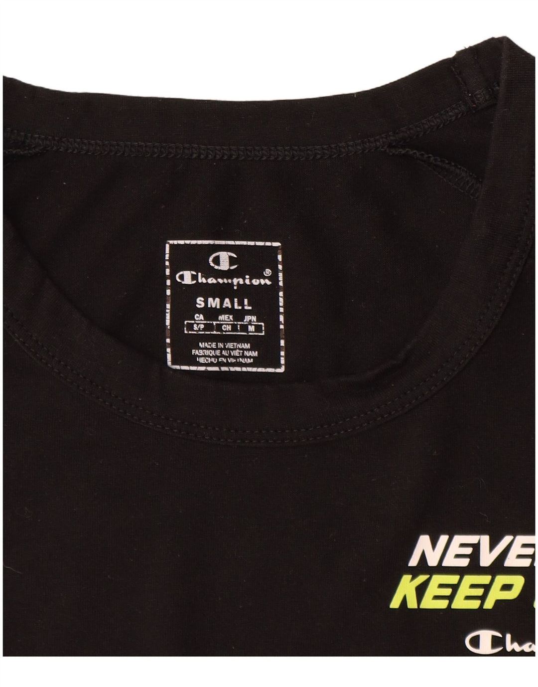 Męski T-shirt Champion z grafiką, mały, czarny