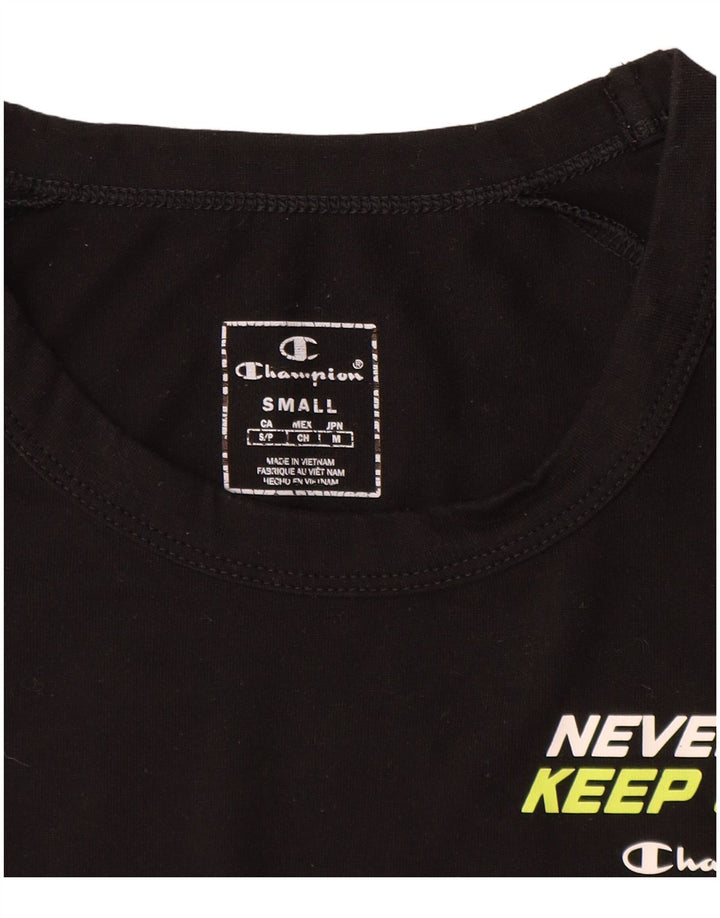 Męski T-shirt Champion z grafiką, mały, czarny