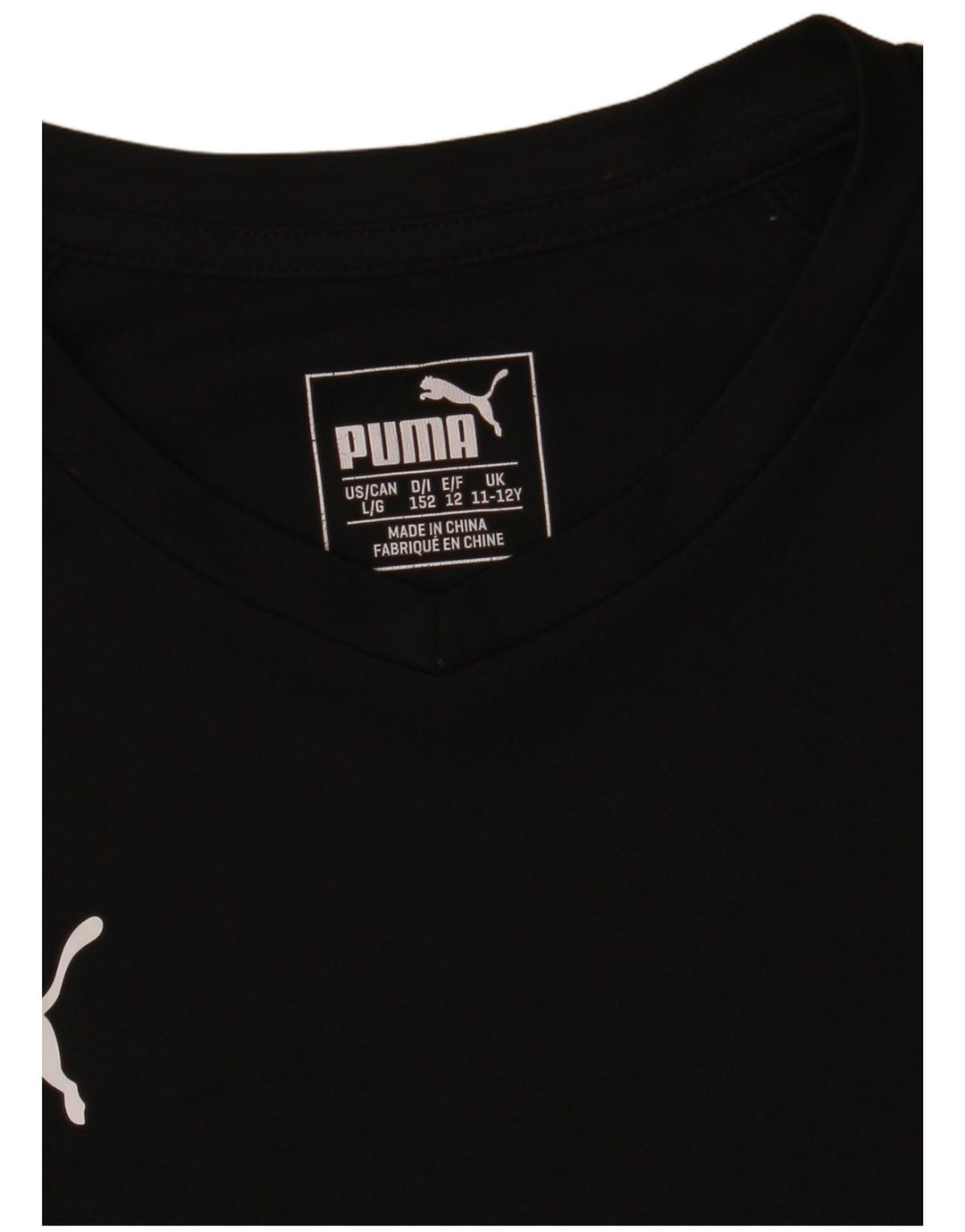 T-shirt chłopięcy Puma 11-12 lat, czarny poliester