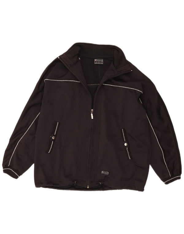 Damska kurtka dresowa Champion Oversize UK 10, mała, czarna, poliestrowa
