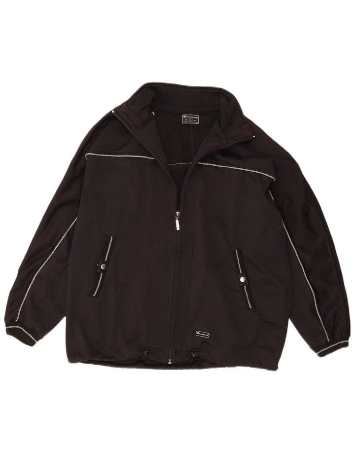 Damska kurtka dresowa Champion Oversize UK 10, mała, czarna, poliestrowa