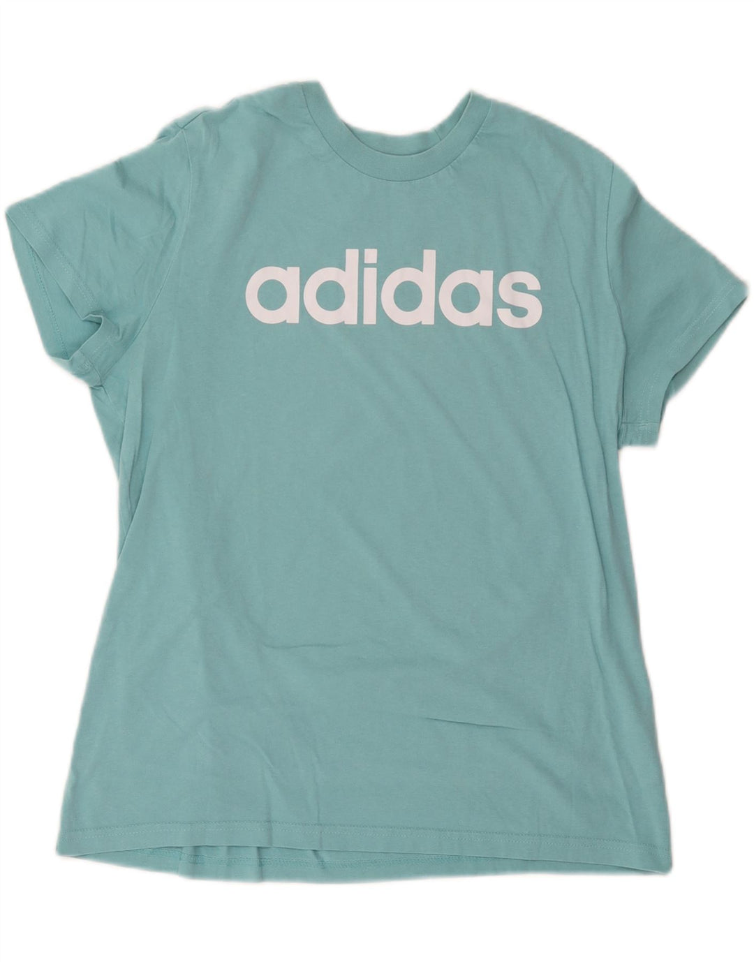 Damska koszulka z grafiką ADIDAS Top UK 20/22 XL, niebieska, bawełniana