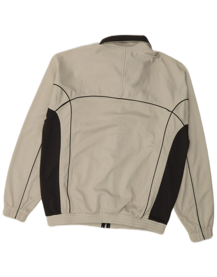 Męska kurtka dresowa Asics, mały beżowy poliester z blokami kolorów
