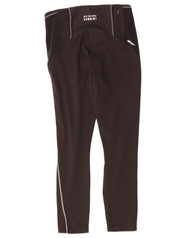 Damskie legginsy z grafiką NEW BALANCE Crop UK 4 XS w kolorze czarnym