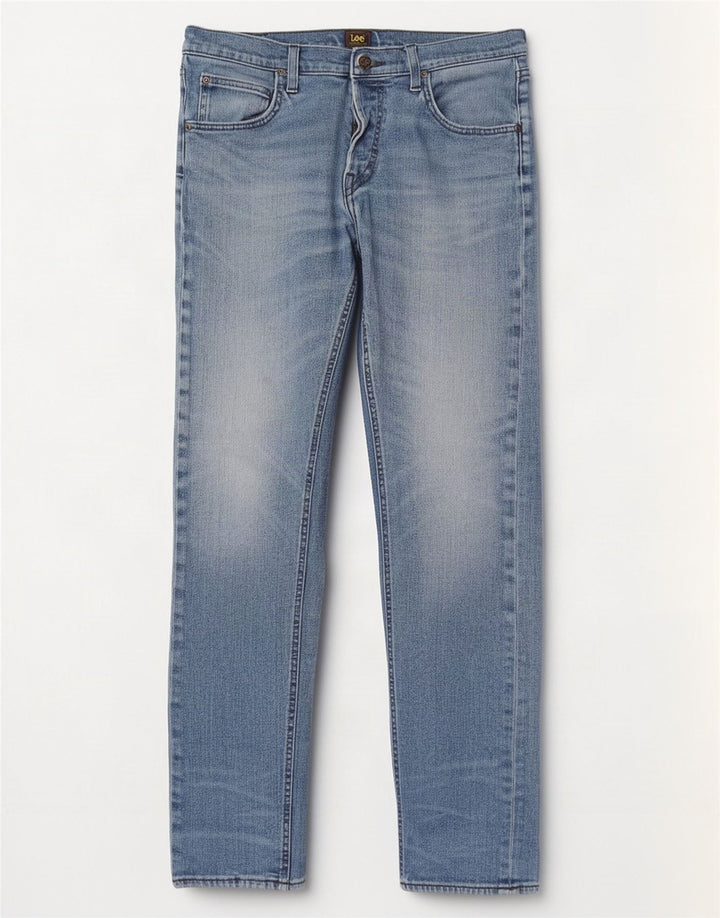 Męskie jeansy Lee Daren Straight W34 L34, niebieskie, bawełniane