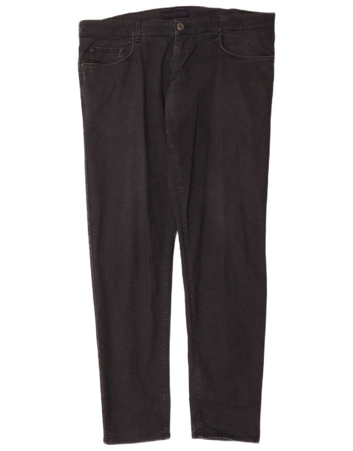 Męskie jeansy slim fit Trussardi W42 L35 Czarna bawełna
