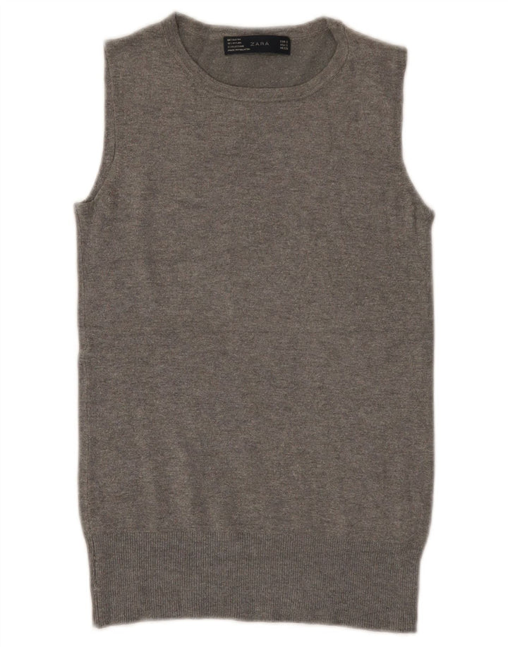Damski podkoszulek Zara Vest UK 8 Small Grey Rayon