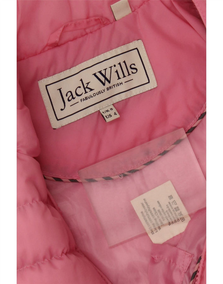 Damska wyściełana kamizelka Jack Wills UK 8 Small Pink Nylon
