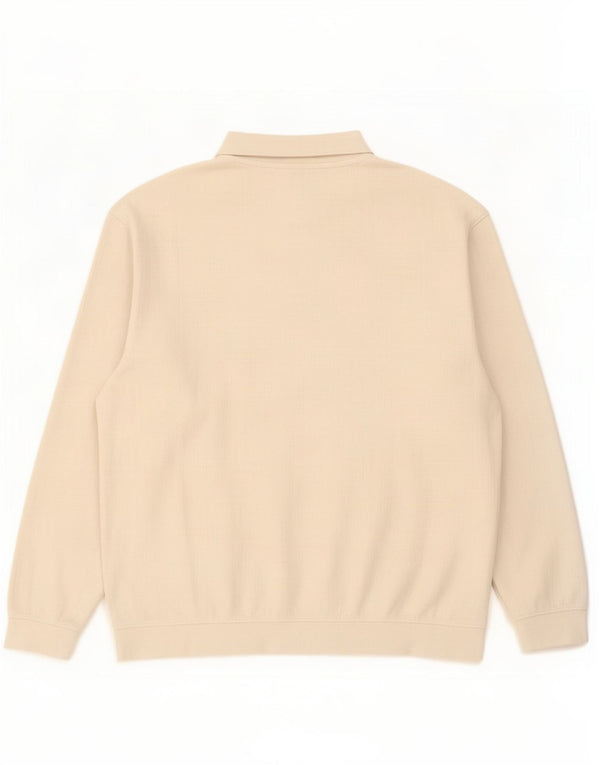 Męski sweter z golfem Zara XL, beżowy, bawełniany