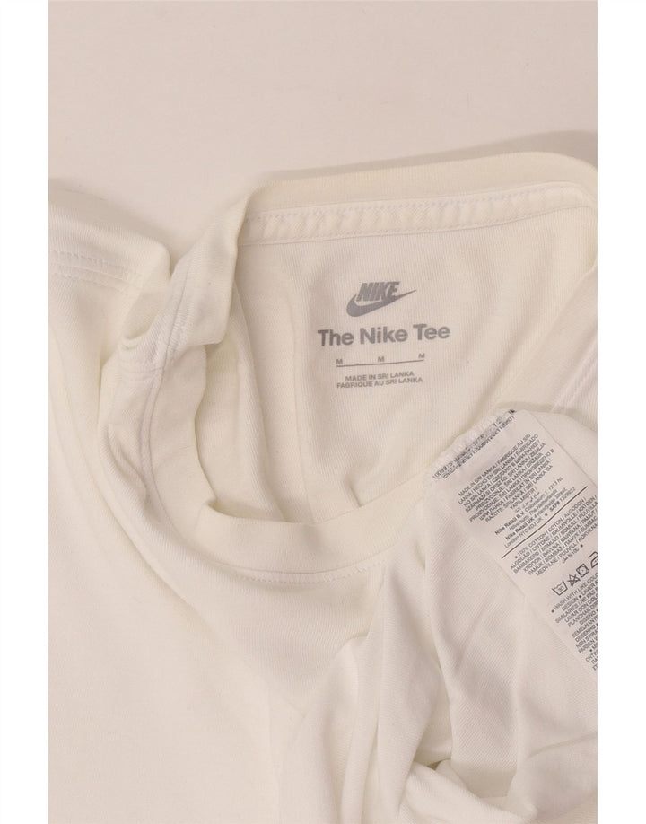 T-shirt męski Nike, średni, biały, bawełniany