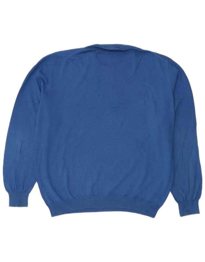 Męski sweter z okrągłym dekoltem Trussardi XL w kolorze niebieskim