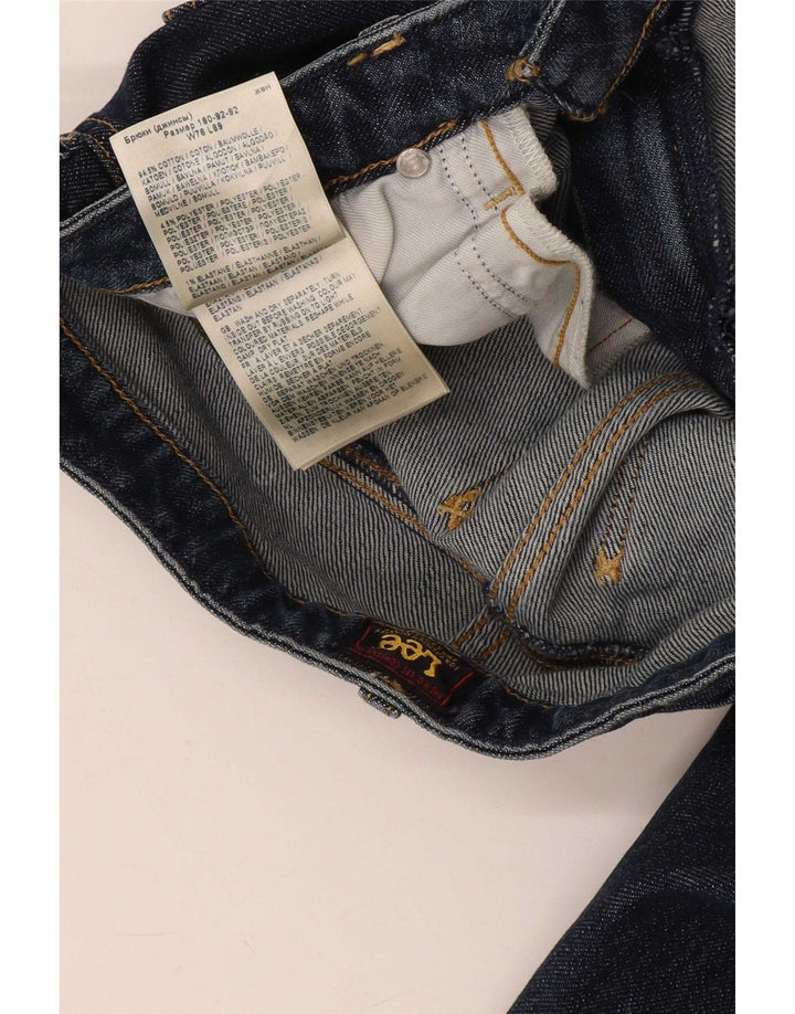 Damskie jeansy Lee Carol Straight W30 L35 Granatowe, bawełniane
