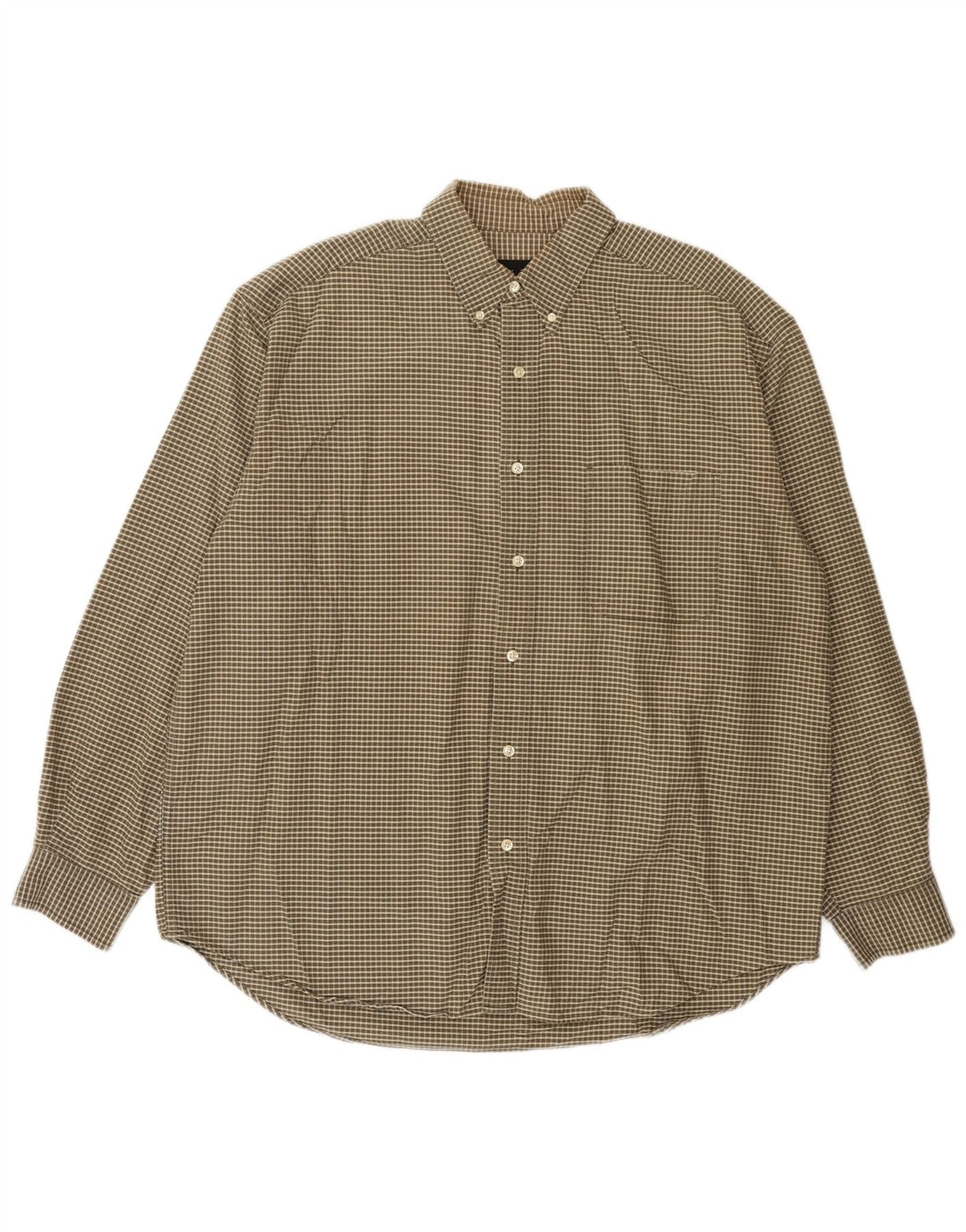 Koszula męska Eddie Bauer XL, bawełniana, brązowa krata