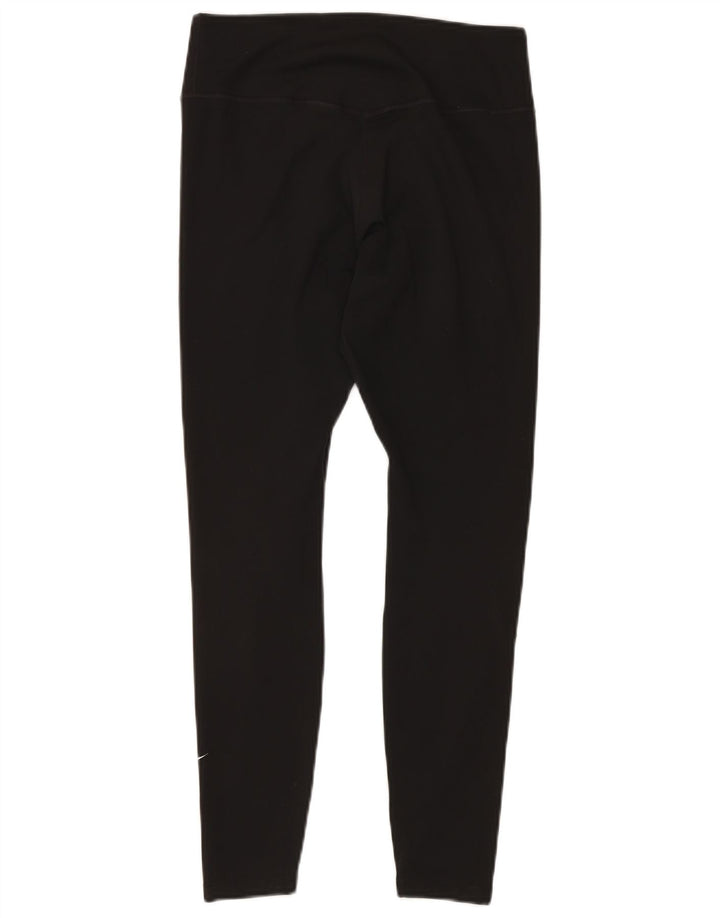 Damskie legginsy NIKE Dri Fit UK 12, średni czarny poliester