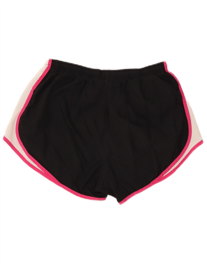 Damskie spodenki sportowe NIKE Dri Fit UK 14, duże czarne bloki kolorów