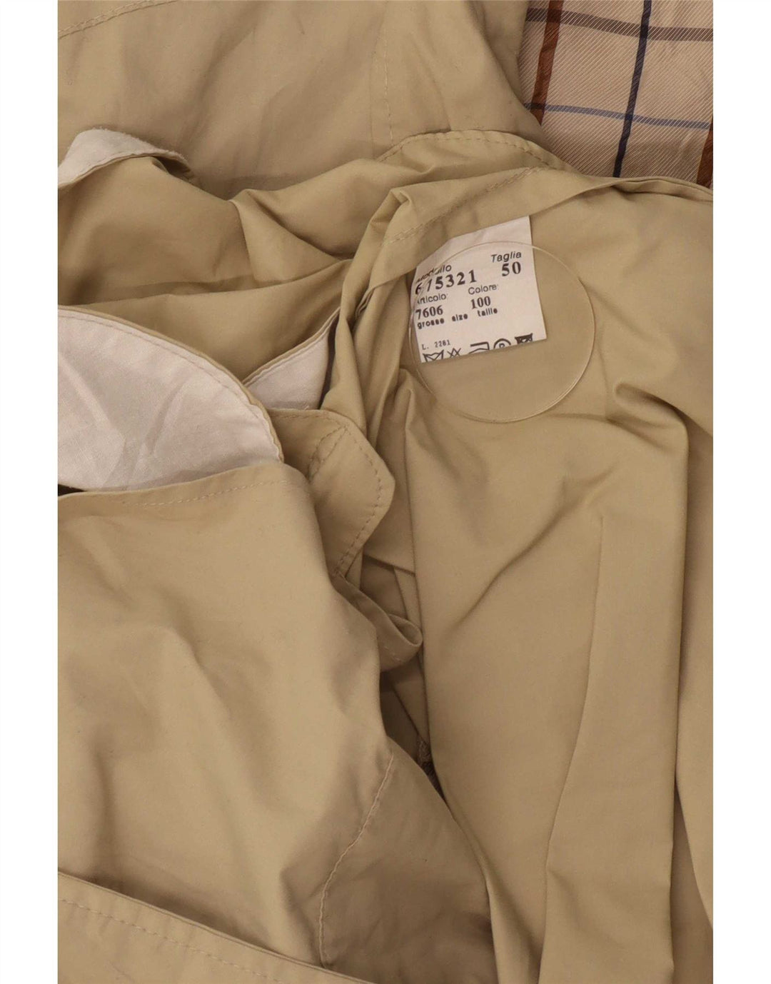 Męski trencz Aquascutum IT 50 Duży beżowy poliamid