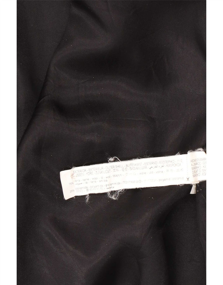 Damski płaszcz oversize Zara UK 14, średnia czarna wełna
