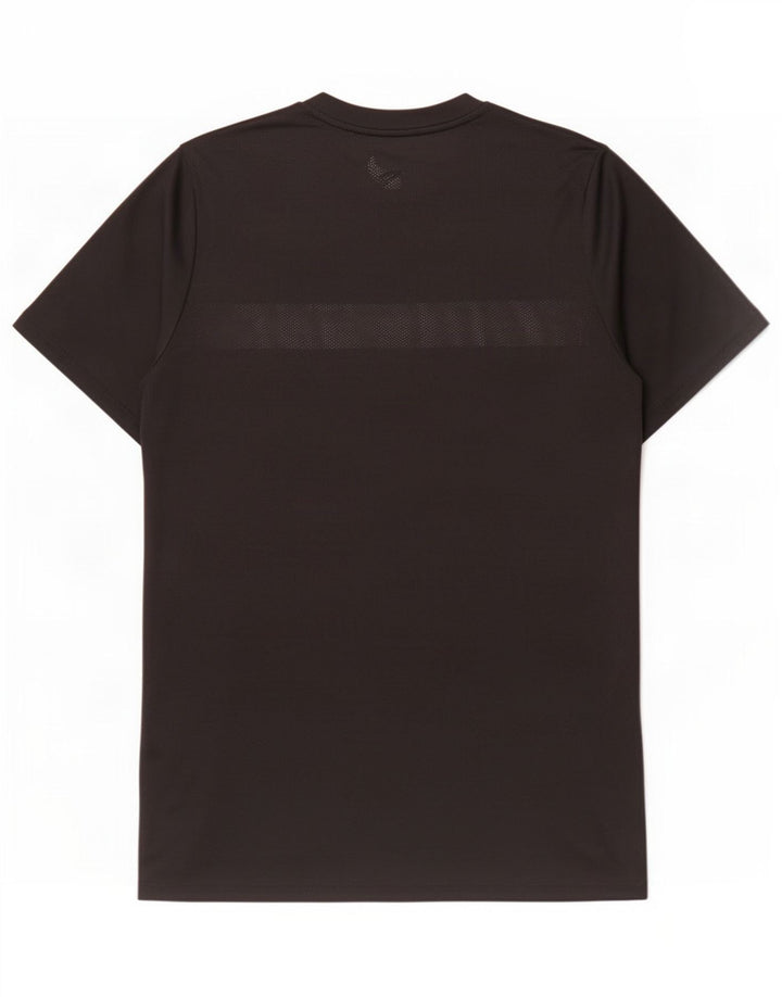 Męski T-shirt Nike Dri Fit Top, średni czarny poliester z blokami kolorów