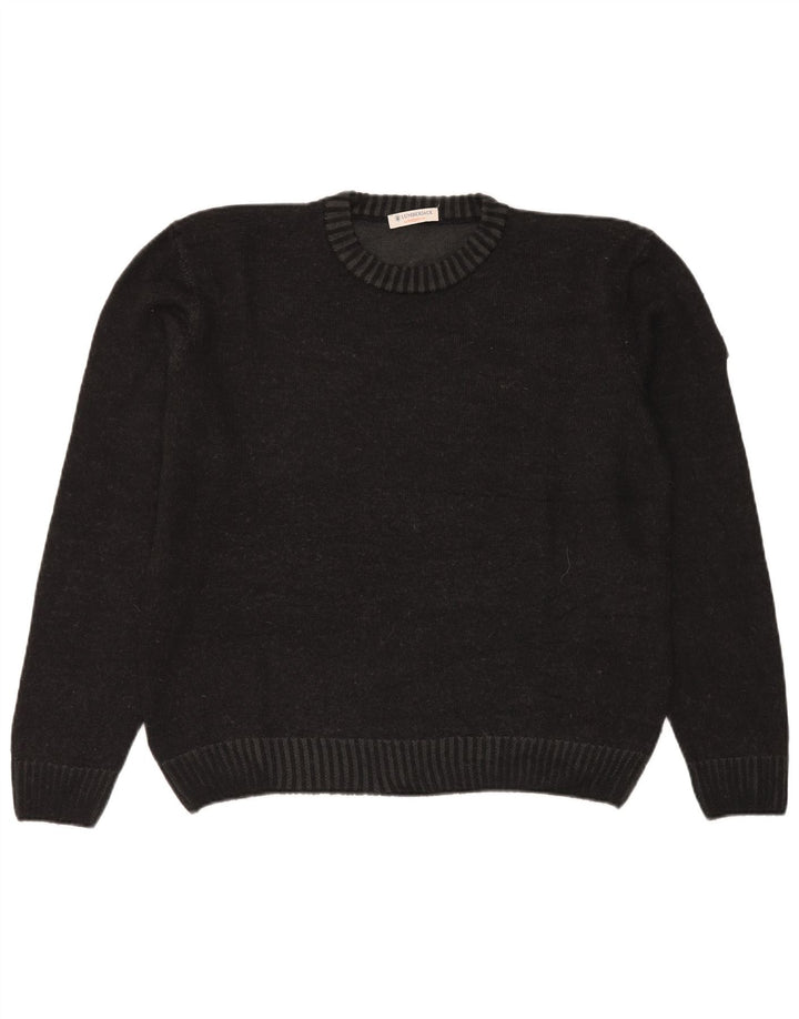 Męski sweter z okrągłym dekoltem LUMBERJACK 2XL Szary akryl